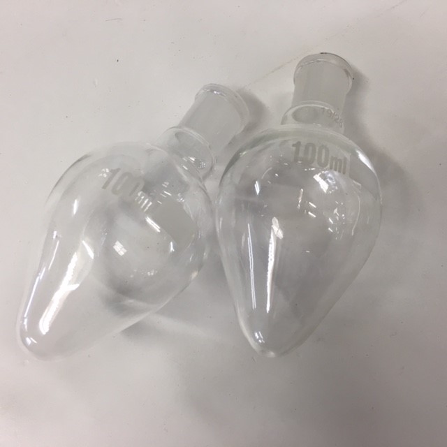 LAB GLASSWARE, Pear Shaped Flask